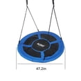 thumbnail image 5 of ALEKO Outdoor Saucer Platform Swing with Adjustable Hanging Ropes, 47 Inches, Blue, 5 of 8