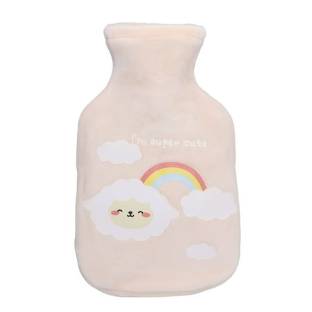 

Hot Water Bottle 350ml Capacity Safe Stopper Natural Rubber Cartoon Hot Water Bottle Sealing Performance For Home
