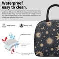 thumbnail image 3 of Reusable Thermal Lunch Bag Lunch Box for Women Men,Starry Night Sky, Moon, Aurora Reusable Insulated Lunch Tote Small Leakproof Cute Lunch Cooler with for Work Picnic Camping, 3 of 7