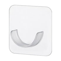 Adhesive Shower Rod Holders, No Drilling Shower Curtain Rod Holders For Wall,Shower Curtain Wall Mount,Stick On Shower Bar Holder,Clear 2 Pc,No Drilling,Shower Rod Not Incl(Clear)