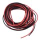 thumbnail image 1 of Cable de conexión de PVC de 22 AWG 3.0m/10ft, cable eléctrico flexible UL1007 negro rojo, diámetro de 1.5mm, 1 of 5