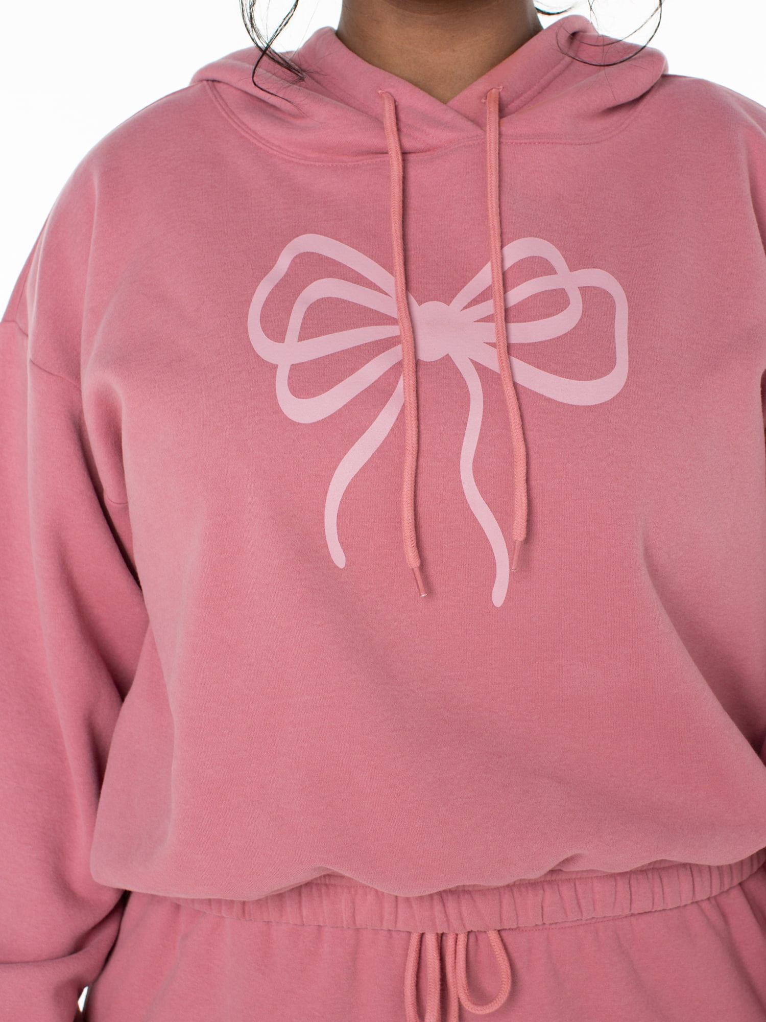 Celebrity Pink Women's and Women's Plus Fleece Pullover Sweatshirt, Sizes XS-4X