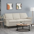 thumbnail image 2 of Noble House Alysse Fabric Sofa, Beige, Espresso, 2 of 8