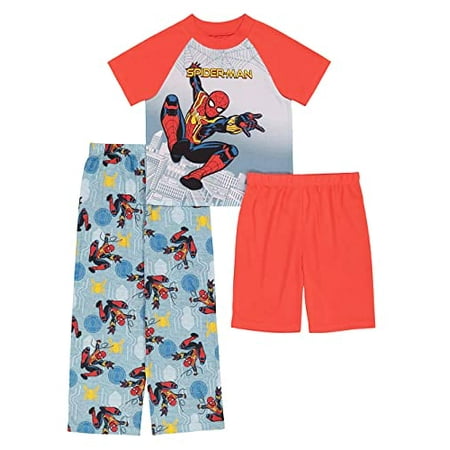 

Marvel Boys Spiderman Pajama Set 3 Piece Integrated Size 4