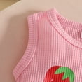 thumbnail image 7 of Xyant Toddler Baby Girl Summer Clothes Sweet Girl Strawberry Sleeveless Shirt Shorts Set Infant Cute Summer Outfits (Pink,6-9 Months), 7 of 7