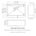 thumbnail image 5 of 30 Inch Farmhouse Sink Workstation, Stainless Steel Kitchen Sink 16 gauge Apron Front Kitchen Sink, Kitchen Sink with Wood Cutting Board, Roll-up Rack, Bottom Rinse Grid and Colander, 5 of 7
