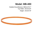 thumbnail image 2 of Unique Bargains 4 Packs Sewing Machine Belts MB-460 Motor Drive V Belt, 460mm / 18.1' Outside Circumference, 2 of 5