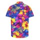 thumbnail image 4 of Camisas de Manga Larga para Hombres Moda Casual Floral Estampado Hawaiano Solapa Botón Superior, Ligero para Primavera Verano, 4 of 9