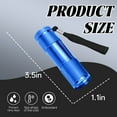 thumbnail image 2 of HIBIBUD Blue Mini 9 LED UV Flashlight,Battery Powered Pocket for Camping,Nails,Currency Check, 2 of 7