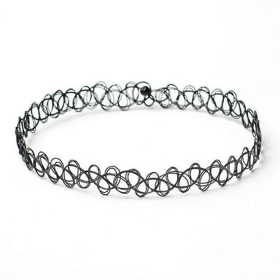 12 Pieces Choker Necklace Set Stretch Velvet Classic Gothic Tattoo Lace Choker