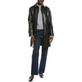thumbnail image 3 of Via Spiga womens  Snap Front Tie Belt Jacket, l, Black, 3 of 4