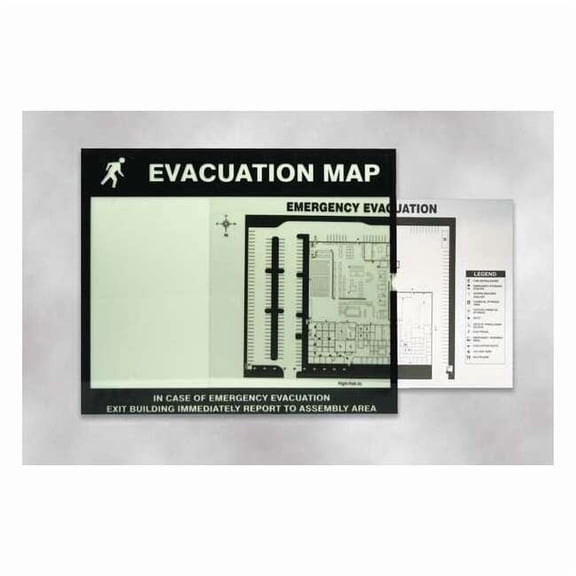 Accuform Map Holder,Fits 11 x 17 In Map DTA204