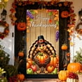 thumbnail image 4 of Thanksgiving Door Cover Hanging Tapestry for Festive Autumn Welcome Sign Wreath Replacement, 4 of 6