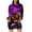 Purple, variant on Taqqpue Halloween Costume Hoodie Dress for Women Fashion Ghost Pumpkin Witch Mini Dresses Long Sleeve Outfit Cosplay Halloween Party Dress with Pockets