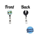 thumbnail image 3 of Kawaii Bahamas Flag Retractable Reel ID Badge Key Card Name Tag Holder with Clip, 3 of 7