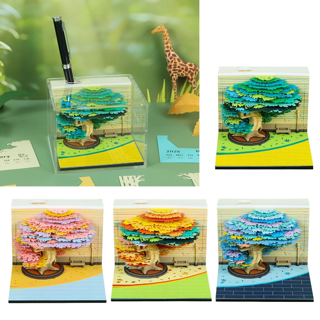 MOMOJIA Twenty twenty six Spring Jungle Papercraft Calendar Weekly Planner With Detachable Record Exemplary For Time Management And Office Deck