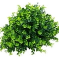 thumbnail image 2 of Morttic 10 Pack Artificial Boxwood Stems,Outdoors UV Resistant Plastic Faux Plants,Fake Foliage Shrubs Greenery for Garden,Office,Patio,Wedding,Farmhouse Indoor Decoration, 2 of 8