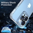 thumbnail image 5 of [3 In 1] Designed For Iphone 13 Pro Max Case, With 2 Pack Tempered Glass Screen Protector + 2 Pack Camera Lens Protector Shockproof Slim Cover Militar, 5 of 5