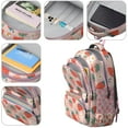 thumbnail image 4 of Pink Strawberry Plants Fruit Backpack for School,Cute School Bag,Schoolbag with Adjustable Shoulder Straps & Padded Back,16.9 Inch, 4 of 5