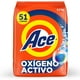 thumbnail image 1 of Detergente en Polvo Ace Limpieza Rápida, con Oxígeno Activo y Fácil Disolución, 51 Cargas (5.5 kg), 1 of 5