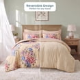 thumbnail image 4 of Regency Heights Full Size Comforter Set, 9-Piece Yellow Bed in a Bag, Floral Comforter Bedding Set with Comforter, Flat Sheets, Fitted Sheets with Side Pockets, 4 of 10