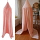 thumbnail image 3 of Dosel para cama, marco de cama transparente rosa, mosquitera, dosel redondo, decoración de la casa para niños, 3 of 13