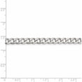 thumbnail image 4 of Sterling Silver 6mm Curb Chain (16 X 6) Made In Italy qcb150-16, 4 of 5