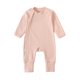 thumbnail image 2 of Mono de verano para niños y niñas, mono de bebé de manga corta con botones y cuello redondo, bonitos pantalones cortos lisos, monos de poliéster para niños, 2 of 7