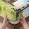 thumbnail image 3 of Twin XL Size Fitted Sheet Set - Lighthouse 2 Piece Bedding Sets 16" Deep Pocket Fitted Sheet with 1 Pillowcases, Red Black Summer Oil Painting Ocean Beach Brushed Microfiber Hotel Luxury Bed Sheets, 3 of 9
