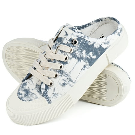 JENN ARDOR Women Canvas Shoes Low Top Lace Up Canvas Sneakers Non Slip Shoes Casual Fashion Running Lightweight Breathable Low Cut Comfortable Canvas Shoes Walking