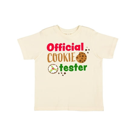 

Inktastic Official Cookie Tester Christmas Cookies Gift Toddler Boy or Toddler Girl T-Shirt
