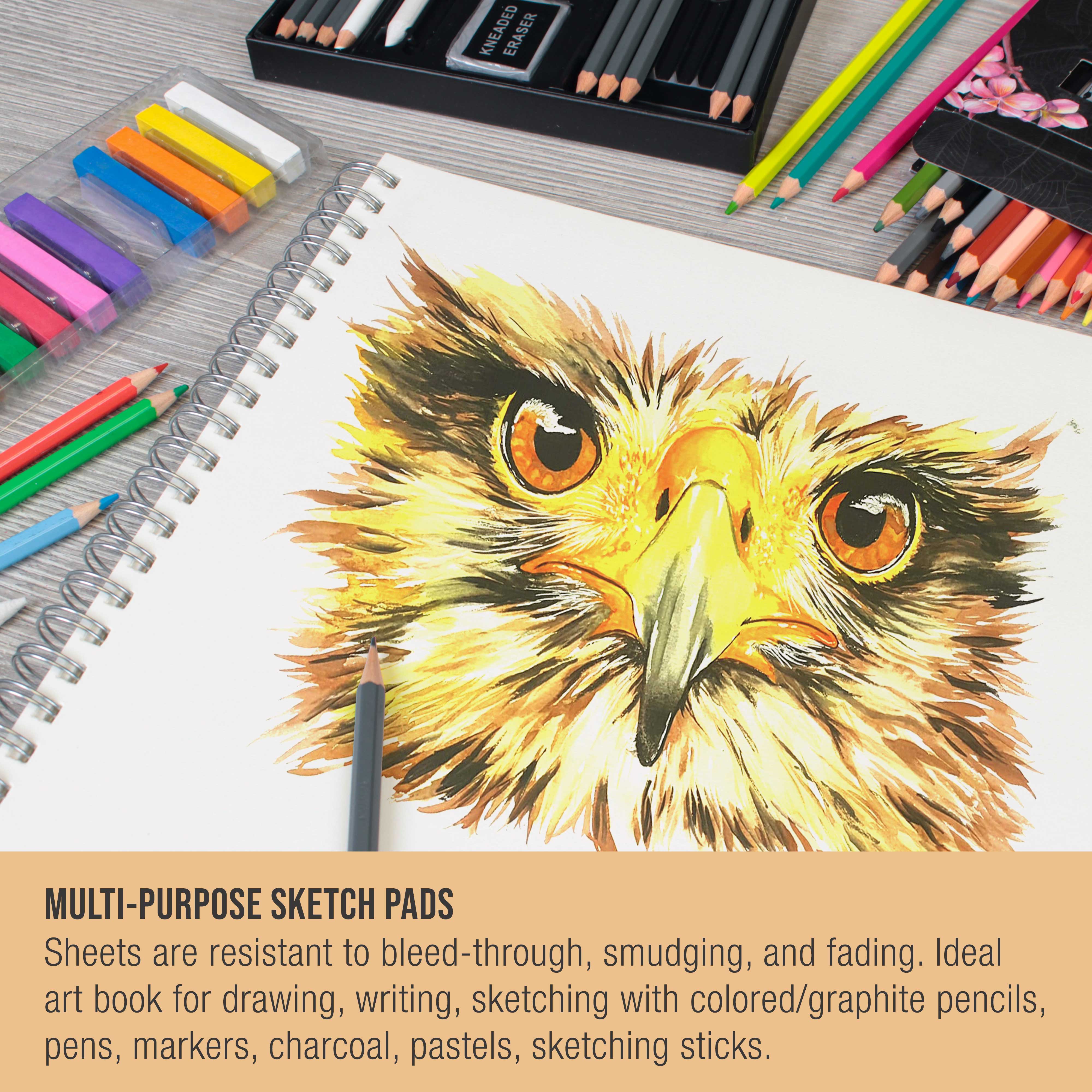 U.S. Art Supply 11x14" Heavy-Weight Sketch Pad, 2-Pack photo 5