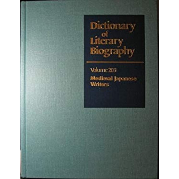 Pre-Owned DLB 203: Medieval Japanese Writers (Dictionary of Literary Biography, 203), 9780787630973, 0787630977, Hardcover, y First edition edition
