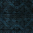 thumbnail image 1 of Ahgly Company Machine Washable Indoor Square Abstract Night Black Area Rugs, 7' Square, 1 of 7