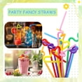 thumbnail image 5 of YZEGDCH Summer Savings!Clearance 300 Plastic Drinking Straws 8 Inches Long Multi-Colored Striped Bedable, 5 of 9