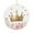 Pattern-2, variant on Christmas Ornaments Pink Rose Flowers with Crown 2025 Christmas Ornaments Gold Crown Ornament Gift Ceramic Holiday Decoration Present Porcelain 3inch Flat with Gold Ribbon Both Sides