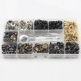 thumbnail image 2 of 120 piezas Kit de broches de cuero Correas de broche de metal de 12,5 mm 4 herramientas de ajuste Broches de cuero de 6 colores, 2 of 4