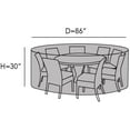 thumbnail image 2 of Covermates Round Dining Table/Chair Set Cover - Water-Resistant Polyester, Mesh Ventilation, Patio Table Covers, 86DIAMETER x 30H, Charcoal, 2 of 9
