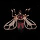 thumbnail image 3 of 2 Unids / Set Retro Delicado Broche De Cristal Rhinestone Broches Para Hombres De s 3..0 Cm / 1.38 Pulgadas Zulema Broches de abeja para mujer, 3 of 8