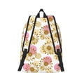 thumbnail image 3 of Balery Sunflowers Vintage Canvas Backpack for Men and Women - Large Capacity, Durable Travel Laptop Bag for School, Work, Hiking, and Outdoor Activities, 3 of 7