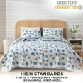 thumbnail image 5 of Great Bay Home Coastal Blue Polycotton Quilts, Queen - Reversible, 5 of 6