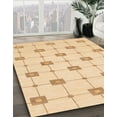 thumbnail image 3 of Ahgly Company Machine Washable Indoor Square Abstract Brown Gold Area Rugs, 8' Square, 3 of 7
