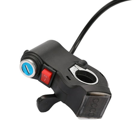 

Electric Bicycle Handlebar Throttle Accelerator Grip Throttle Key Lock Switch