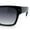 Black - Smoke, variant on Mens Gentlemanly Urban Hipster Horn Rim Rectangle Plastic Sunglasses Black - Smoke