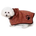 thumbnail image 2 of Microfiber Dog Bathrobe - Absorbent Dog Bathrobe For Drying After Swimming, Bathing Or Going Out In The Rain Brown L, 2 of 5