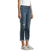 EV1 from Ellen DeGeneres Alex Relaxed Camo Side Stripe Jeans Women's