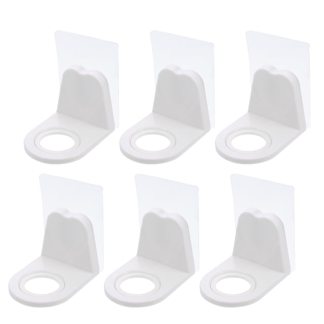 10pcs ducha gel botellas bastidores gancho estantes de almacenamiento ajustables para baño (blanco)