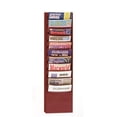 thumbnail image 1 of Durham 402-55 Steel 11 Contour Pocket Vertical Literature Rack, Burgundy, 1 of 1