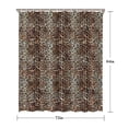thumbnail image 5 of Brown and Black Leopard Print Shower Curtain 72"x84" ,Bathroom Decorative Shower Curtains Set with 12 Hooks,Modern Waterproof Washable Shower Curtain, 5 of 6