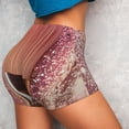 thumbnail image 4 of Pofeuu Makeup Brush on Pink Glitter Print Workout Shorts for Women Scrunch Butt Lifting High Waisted Yoga Gym Seamless Booty Biker Shorts-X-Large, 4 of 8